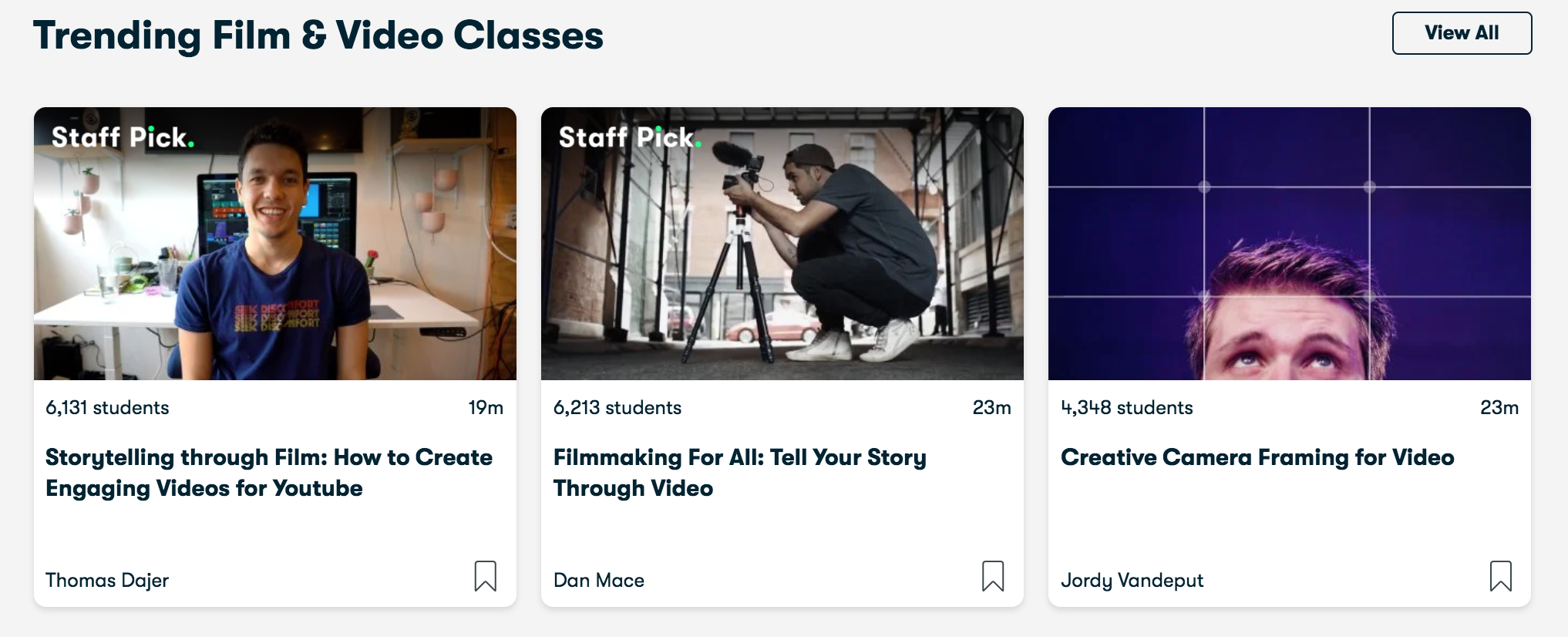 Skillshare course examples