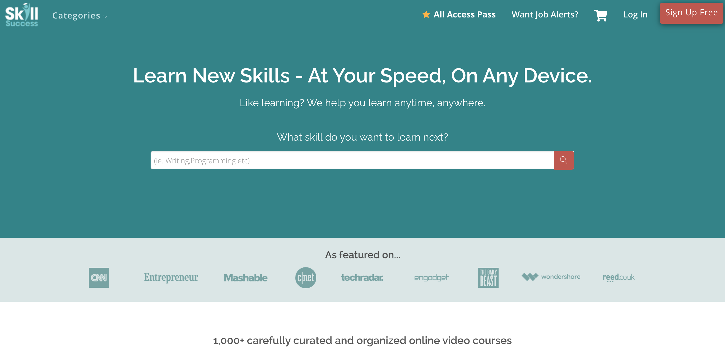 Skills Success homepage